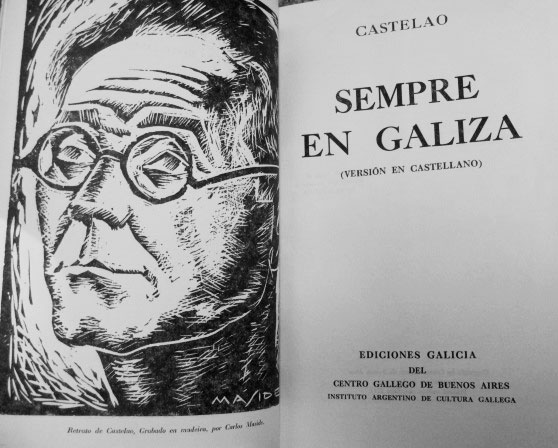 reproducción de edición Buenos Aires del libro Sempre en Galiza de Castelao